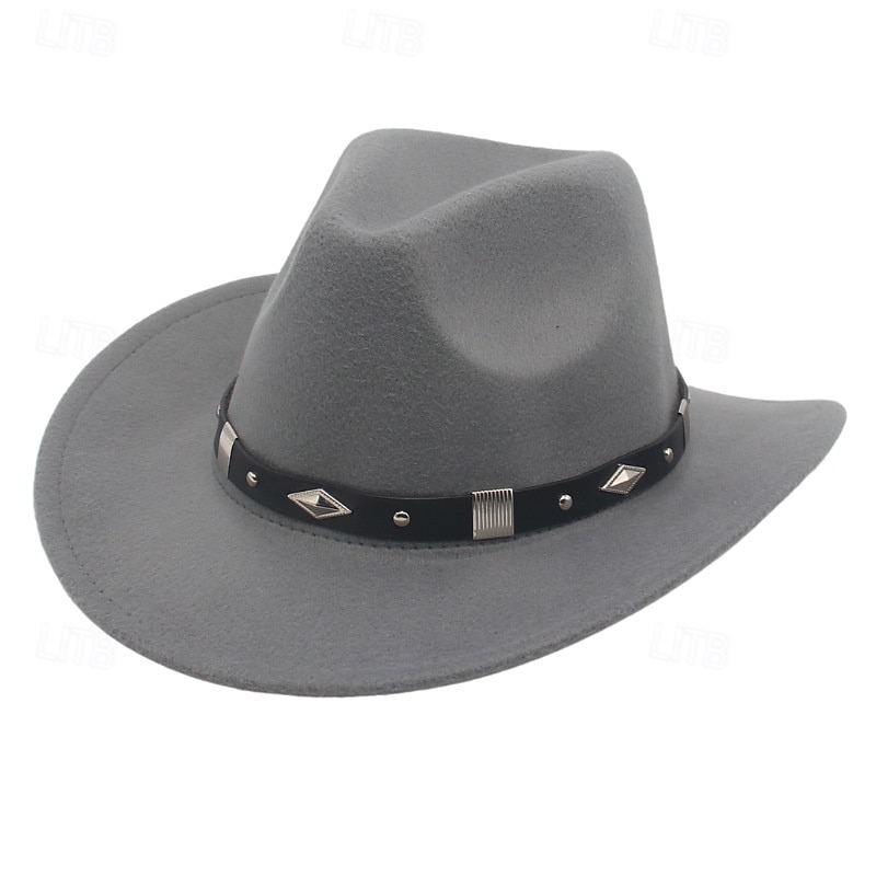 Cowboy Hat for Women Men Western Hat Straw Beach Sun Sombrero Cowgirl Hat2