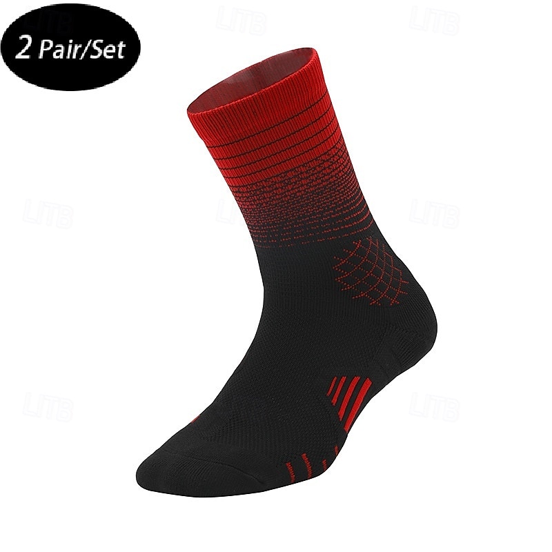 Unisex Socks Compression Socks Bike Socks Sports Socks Athletic Socks Camping / Hiking Outdoor Exercise Cycling / Bike Bike / Cycling Warm Non-Skid Stretchy 2 Pair