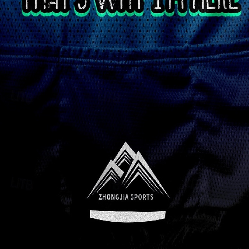 Men's Cycling Jersey Gradient Letter & Number Short Sleeve Bike Tee Tshirt Jersey with 3 Rear Pockets Mountain Bike MTB Quick Dry Anatomic Design Wicking Breathable Sports Red Blue Purple Clothing3