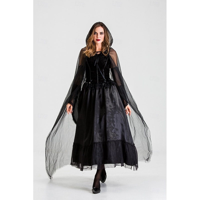 Witch Vampire Ghost Bride Halloween Cosplay Costume Party Costume Masquerade Walpurgis Night Outfits Cosplay Adults' Women's Masquerade Mardi Gras Performance Party Halloween Easy Halloween Costumes
