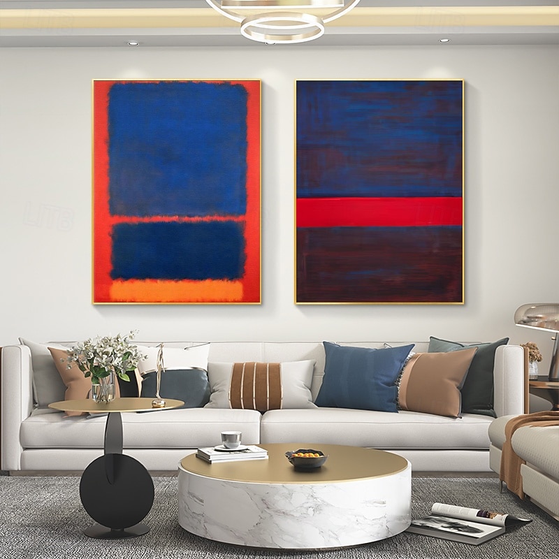 Handmade Copy Mark Rothko Canvas Pictures Modern Paintings Living Room Wall Decor Bedroom Paintings Kitchen Canvas Art Stretched Frame Ready to Hang4
