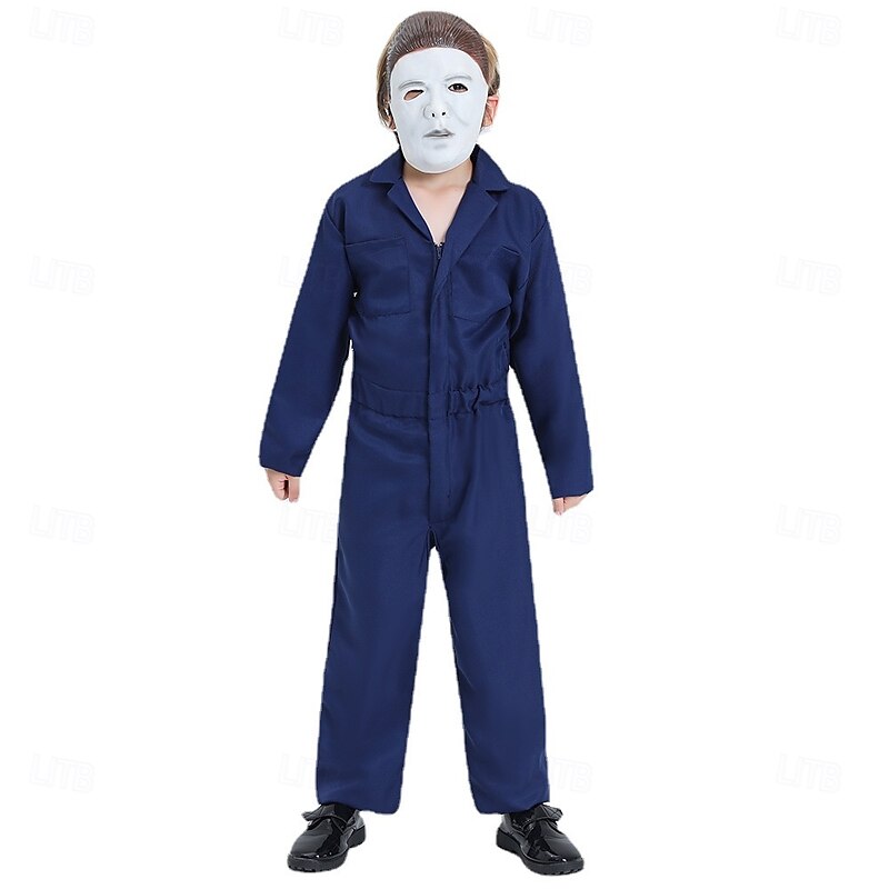 Michael Myers Halloween Costume Scary Costume Kid's Boys' Children's Day Masquerade Party Easy Halloween Costumes Dress Up3