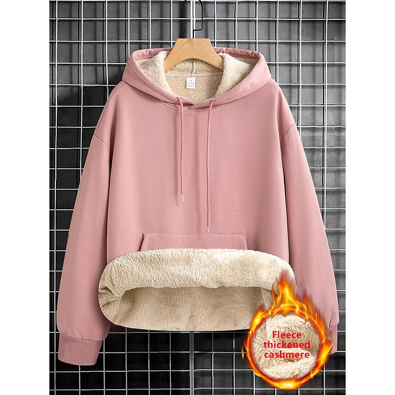 Women's Hoodie Sweatshirt Fleece Plain Street Dailywear Pocket Casual Comfrt Hoodie Long Sleeve Micro-elastic Fall Winter Fall & Winter Comfrt Breathable Soft Fabric2