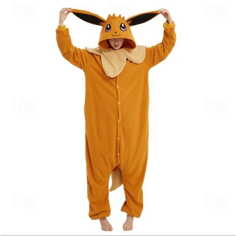 Adults' Animal Onesie Costume Carnival Costume Cartoon Psyduck Onesie Pajamas Kigurumi Pajamas Charm Funny Costume For Men and Women Carnival Cartoon3