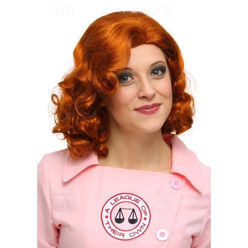 League of Their Own Dottie Wig Halloween Cosplay Party Wigs