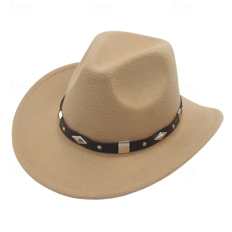 Cowboy Hat for Women Men Western Hat Straw Beach Sun Sombrero Cowgirl Hat