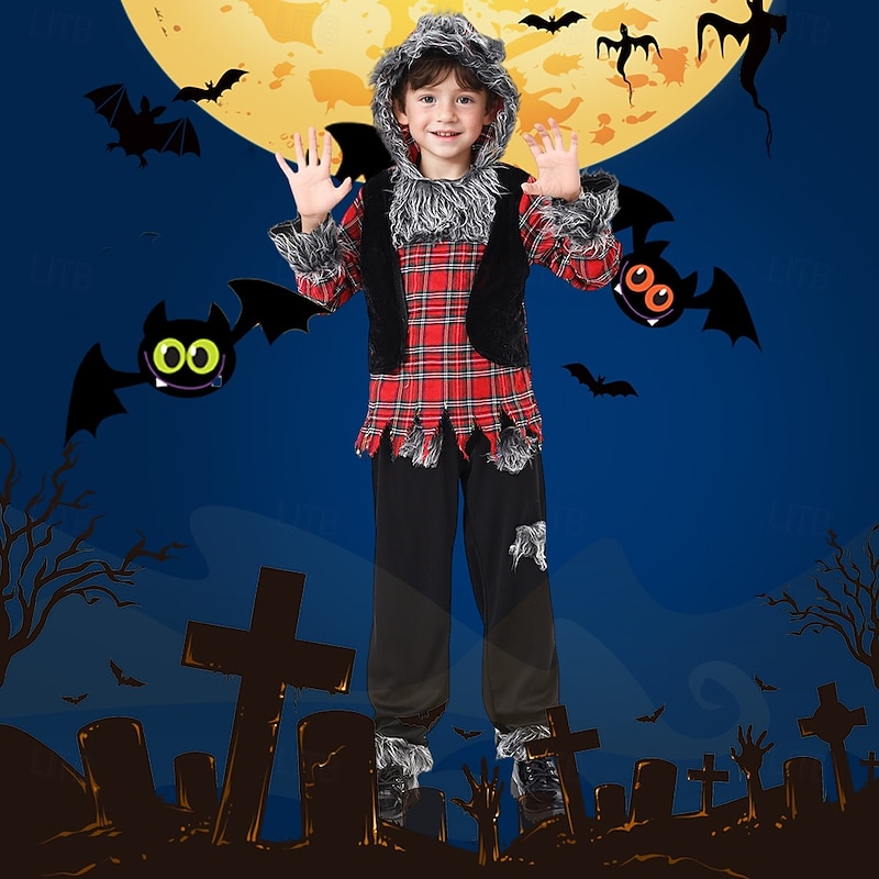 Werewolf Halloween Costume Dress Up Kid's Boys' Children's Day Masquerade Party Easy Halloween Costumes Dress Up