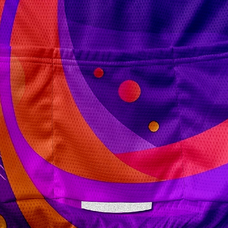 Men's Cycling Jersey Geometic Short Sleeve Bike Tee Tshirt Jersey with 3 Rear Pockets Mountain Bike MTB Quick Dry Anatomic Design Wicking Breathable Sports Purple Clothing Apparel3