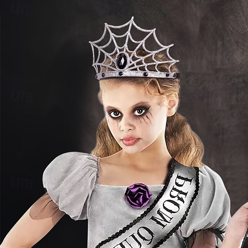 Queen Spider Web Halloween Tiara Sexy Costume Dress Up Adults' Women's Halloween Carnival Easy Halloween Costumes Dress Up3