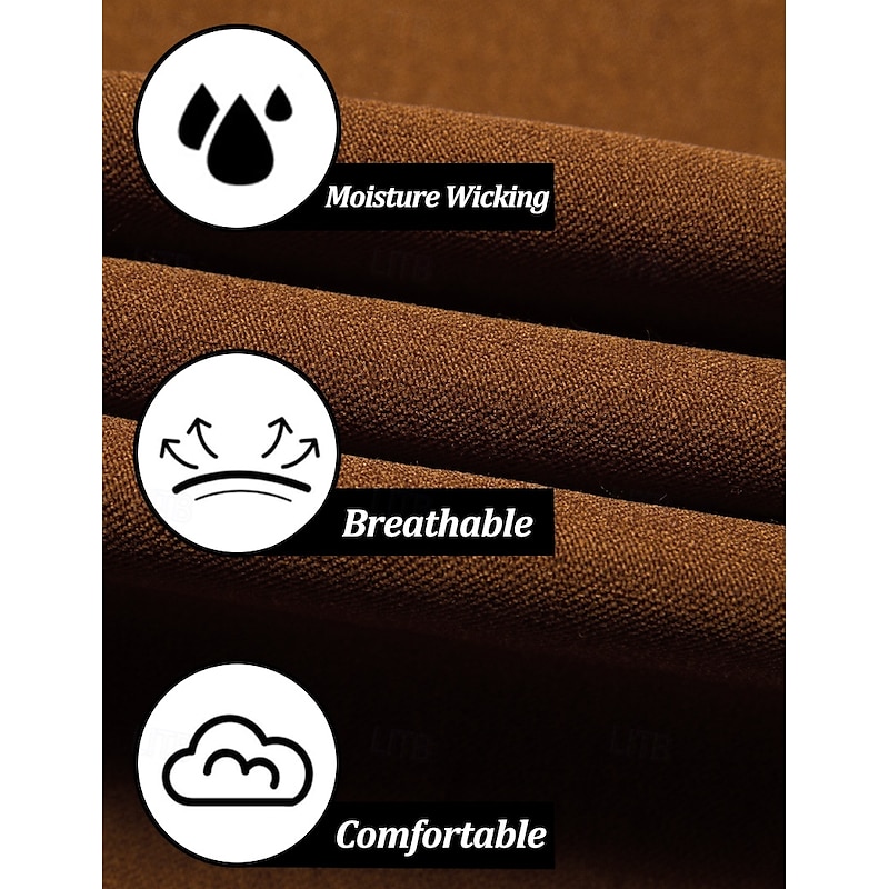 Men's Dress Pants Flared Pants Bell Bottom Trousers Suit Pants Pocket Plain Comfort Breathable Full Length Outdoor Daily Going out Fashion Casual Black White Micro-elastic3