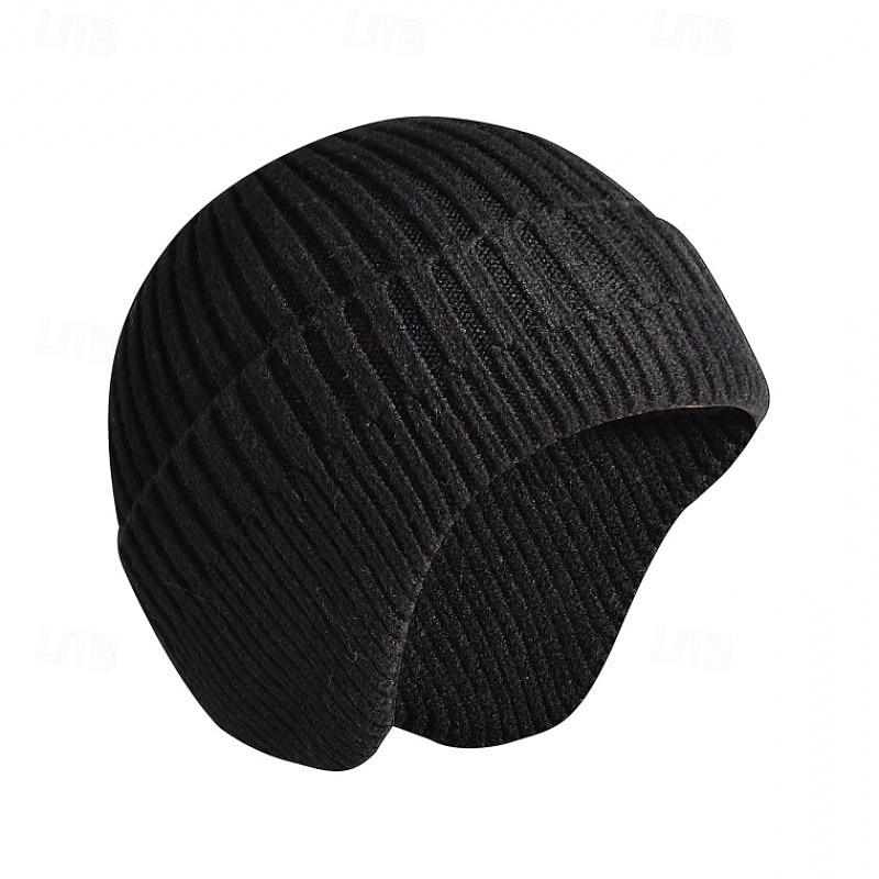 Hiking Cap Skull Cap Beanie Thermal Warm Soft Winter Men's Fishing Activity