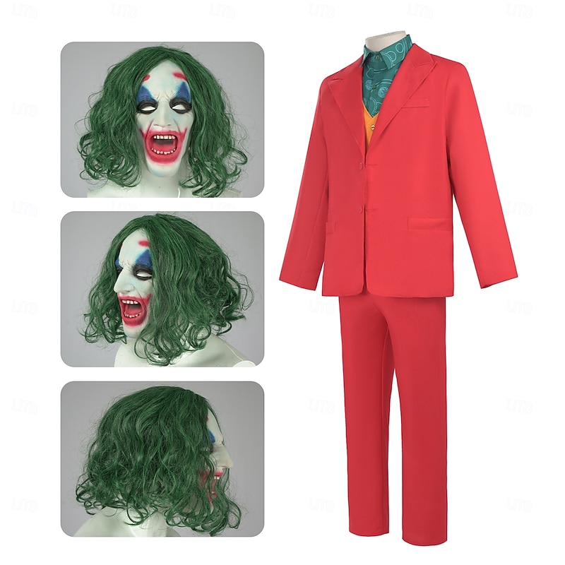 Couples Joker: Folie à Deux Harley Quinn Joker Clown Halloween Group Couples Costumes Men's Women's Movie Cosplay Cosplay Halloween Carnival Masquerade Event / Party Masquerade2