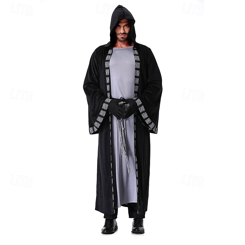 Vampire Wizard Halloween Masquerade Carnival Costume Adults' Men's Carnival Performance Halloween Easy Halloween Costumes Dress Up4