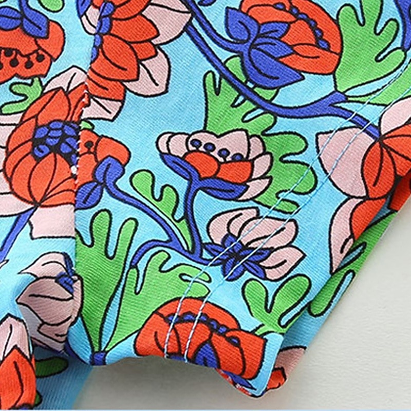 Easter Girls' 3D Flower Dress Short Sleeve Summer Vacation Daily Holiday Princess Beautiful Sweet Little Kids(4-7ys) 4-7 Years Casual Dress A Line Dress Knee-length Regular Fit3