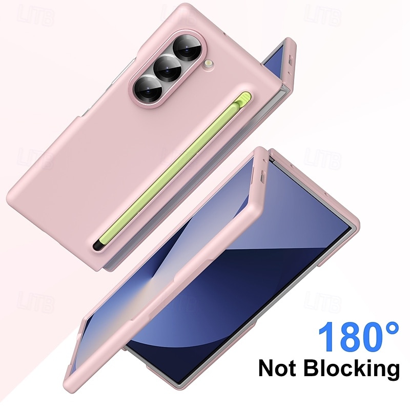 Phone Case For Samsung Galaxy Z Fold 7 Z Fold 6 Z Fold 5 Z Fold 4 Z Fold 3 Back Cover with Screen Protector with S Pen Shockproof Armor PC3