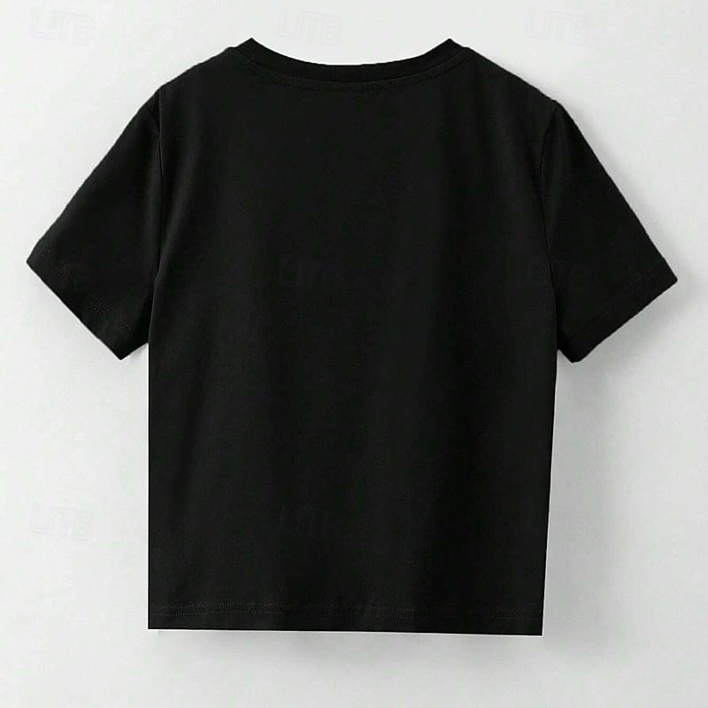 100% Cotton Kids Boys Black White Blue Cartoon Vehicle T shirt Tops Crew Neck Short Sleeve Casual Daily Wear Vacation Fashion Sport Print Summer4