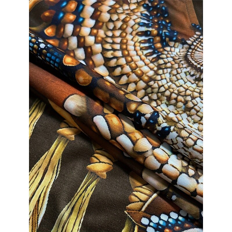 Women's T shirt Long Sleeve V Neck Long Sleeve Graphic Casual Vintage Print Regular Tops Vacation Weekend Army Green Gray Spring Fall Prefall2