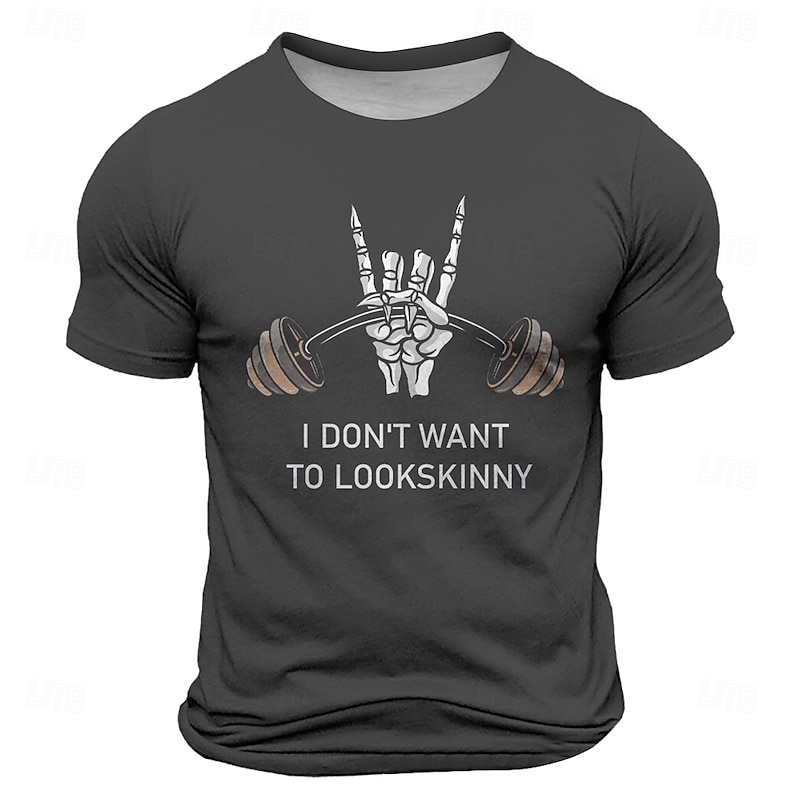 Men's Funny Slang T Shirt Short Sleeve T shirt 3D Print Crew Neck Shirt Retro Vintage Casual Street Casual Bar Black Burgundy Blue Spring & Summer Clothing Apparel S M L XL XXL XXXL4