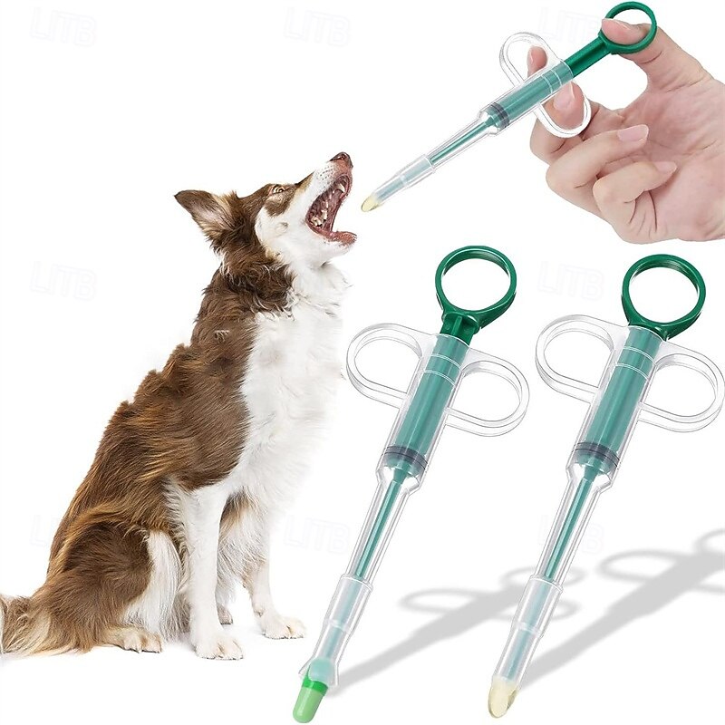 5 PCS Cat Pill Shooter Pet Piller Gun Dog Pill Shooter Cat Tablet Soft Tip Syringe Pet Medical Feeding Dispenser Tool for Small Animal