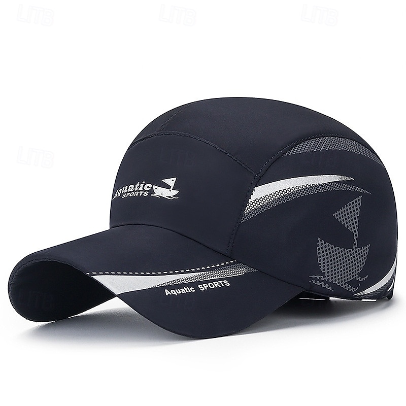 Baseball Cap Sun Hat Visor Patchwork Pattern Sunscreen Breathable Summer Mesh Men's Fishing Activity4