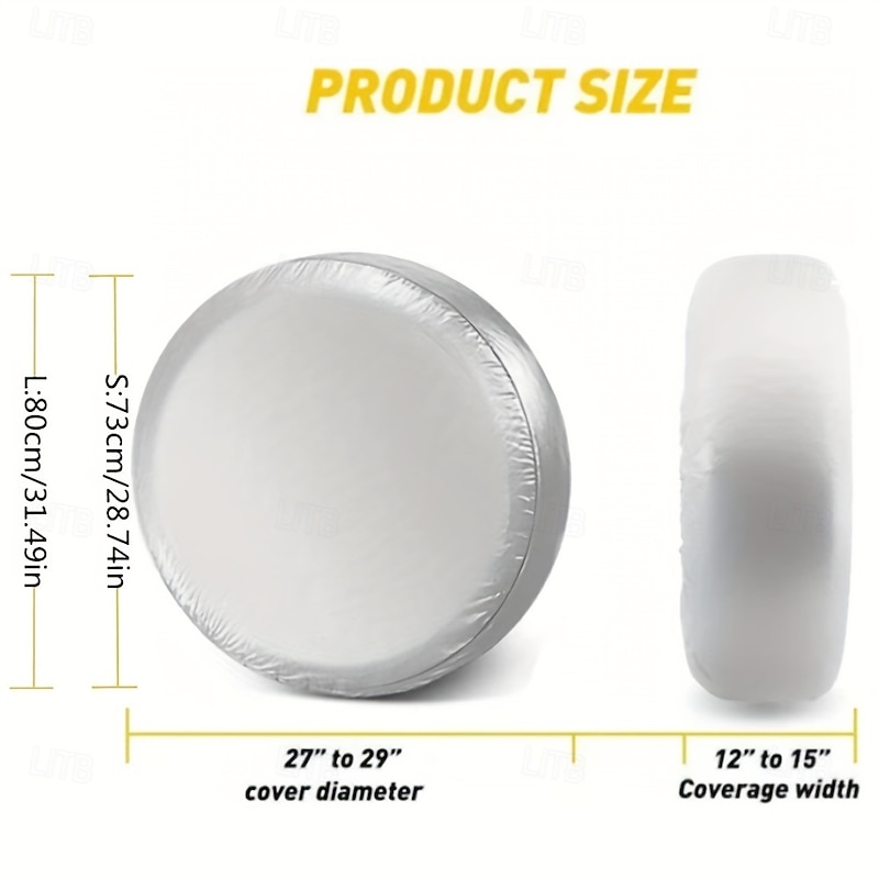 Tire Covers for Wheel Waterproof Wheel Cover UV Sun and Snow Protectors for Motorhome Boat Trailer Camper Van SUV2