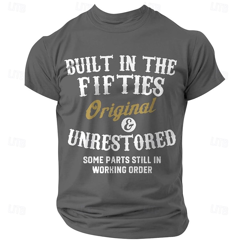 Men's Letter Print T Shirt Tee Top Short Sleeve T shirt Crew Neck Shirt Sports Classic Casual Street Sports Outdoor Black 1 Dark Blue#1 Dark Grey#1 Summer Spring Clothing Apparel S M L XL XXL