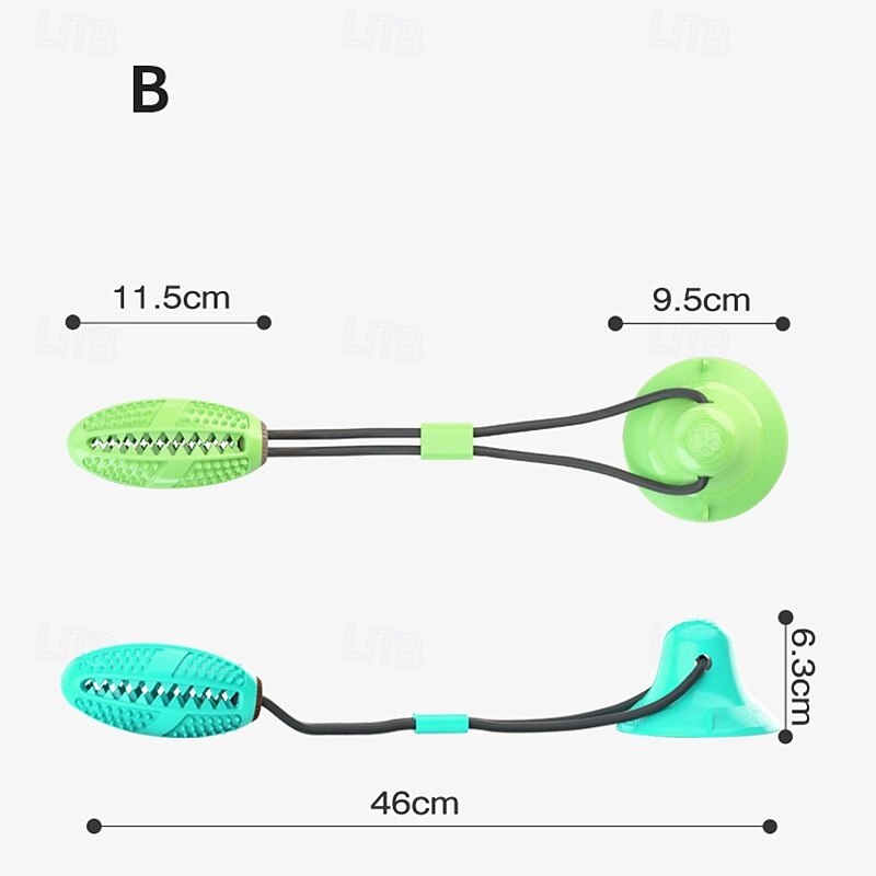 Ball Chew Toy Interactive Toy Squeak Toy Ropes with Retractable Durable Pet Exercise Releasing Pressure Teething Rope Toy for Dog Indoor Outdoor Pet Play4