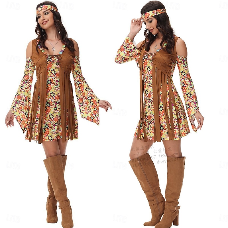 Retro Vintage 1970s Disco Dress Headband Hippie Fancy Dress Women's Masquerade Party / Evening Pride Parade Pride Month Adults' Dress Headband