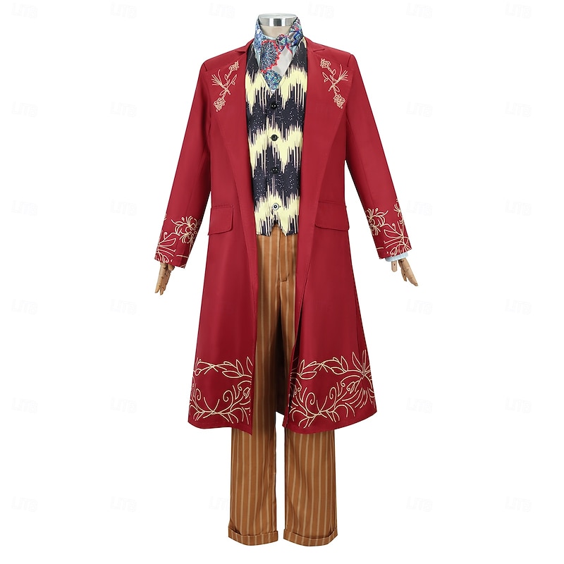 Charlie and the Chocolate Factory Wonka Willy Wonka Cosplay Costume Outfits Cosplay Movie Cosplay for Men's Boys Kid's Adults' Carnival Masquerade Event / Party Masquerade4