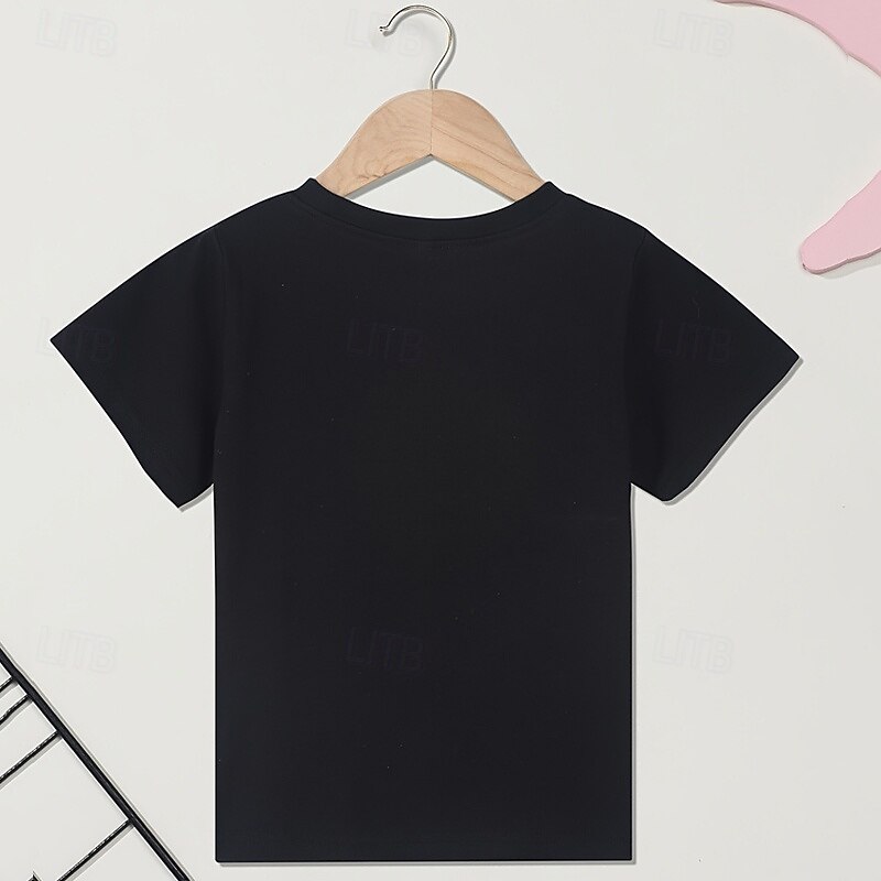 100% Cotton Kids Boys Black Animal Rooster T shirt Tops Crew Neck Short Sleeve Casual Daily Wear Vacation Fashion Sport Print Summer4