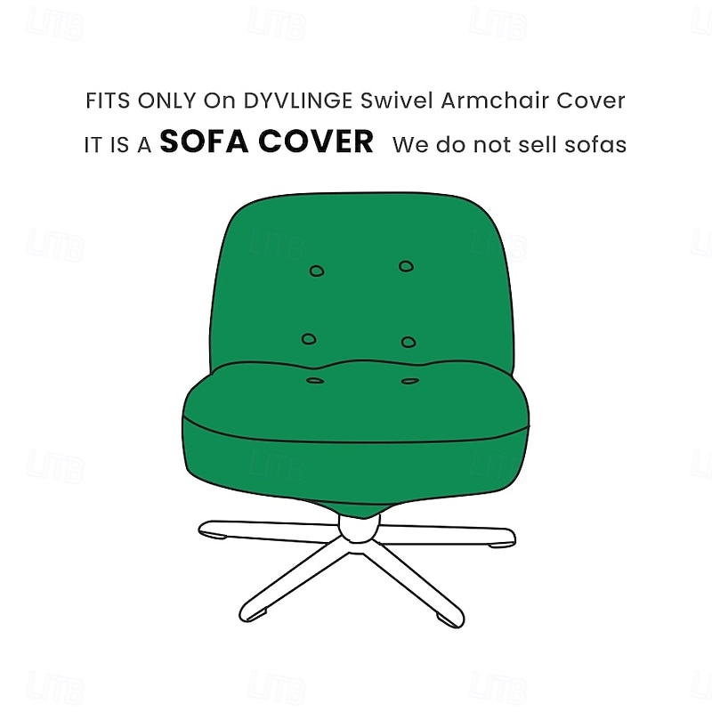 Armchair Cover Solid Color Yarn Dyed (Without Sofa Only Cover)  DYVLINGcover LITB PRIME cover2