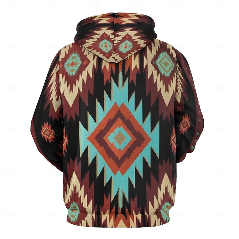 Men's Hoodie Hoodies Sweatshirt Fashion Daily Long Sleeve Hooded Vacation Streetwear Light Brown Printing Winter Spring &  Fall Designer2