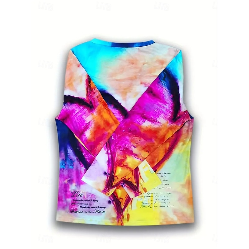 Women's T shirt Long Sleeve V Neck Long Sleeve Tunic Casual Print Regular Tops Daily Yellow Pink Blue Spring & Fall Prefall2