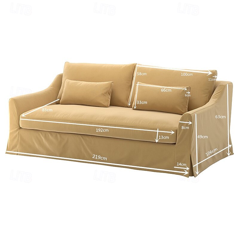 100% Cotton Sofa Cover Floral Quilted Colored Slipcovers  FARcover LITB PRIME cover4