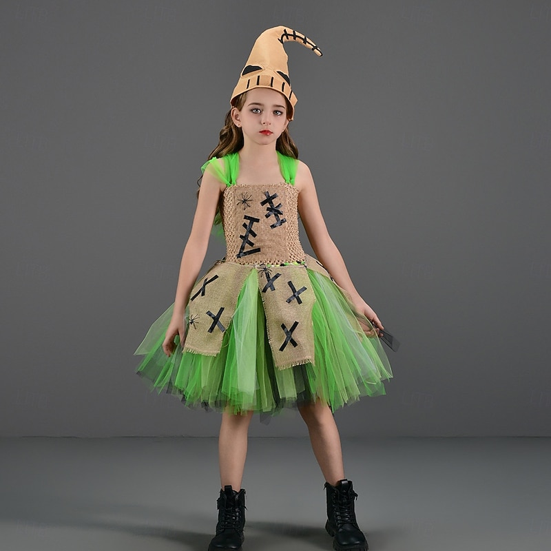 Oogie Boogie Halloween Costume Tutu The Nightmare Before Christmas Dress Up Kid's Girls' Christmas Children's Day Party Easy Halloween Costumes Dress Up2