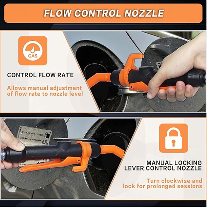 Portable Battery Powered Pump Battery Operated Liquid Water/Fuel Transfer Pump with Adjustable Flow Control & Filter Design 2.2 Gallons per Min For Gasoline Siphon Pump2