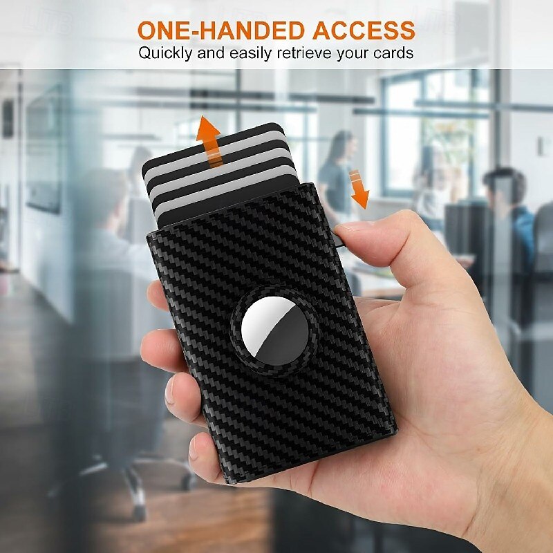 Wallet for Men Credit Card Holder RFID Blocking Pop up Card Case Slim 9-14 Card Capacity ID Window4