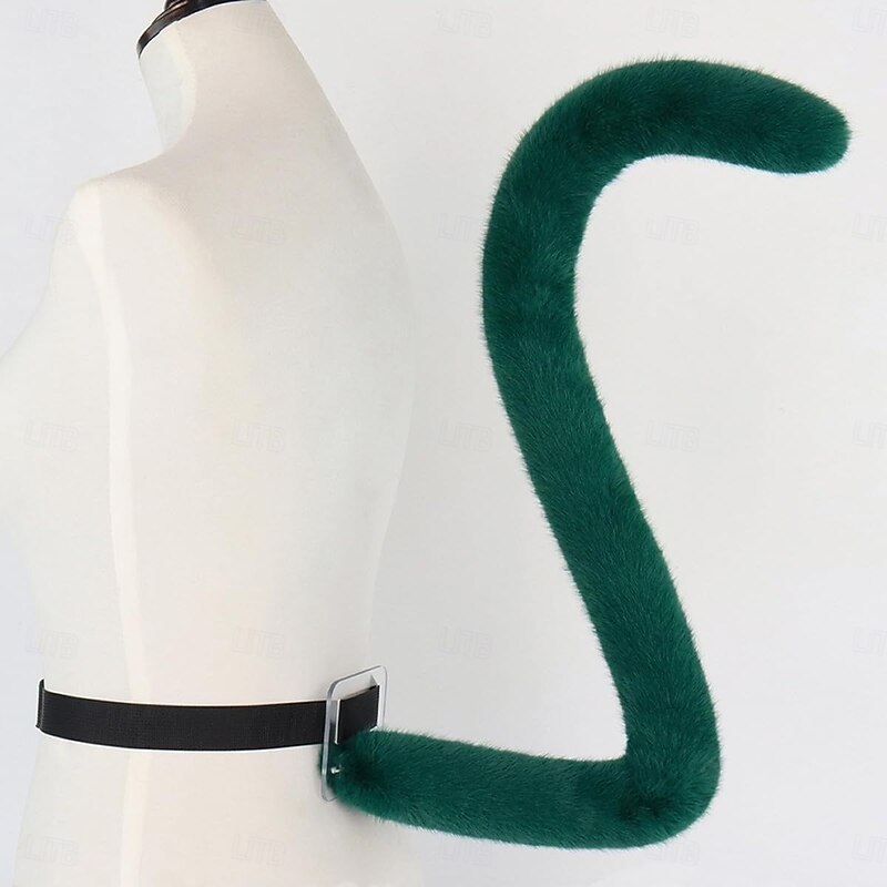 2Pcs Carnival Cats Dress up Kits Includes Cats Hairband Tail, Animal Cosplay Costume for Kid Carnival4