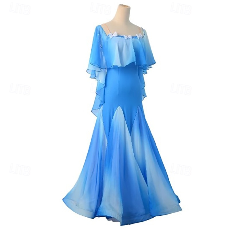 Elegant Ballroom Dance Dress Women Competition Modern Dance Costume Big Swing Tango Party Waltz Practice Wear Clothes3