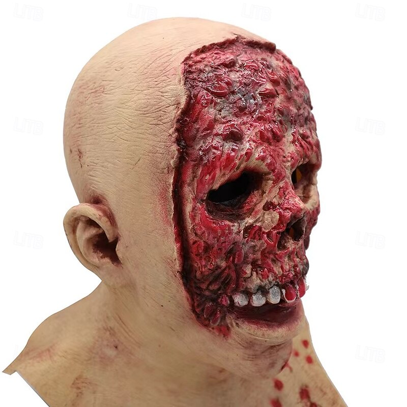 Zombie Halloween Mask Halloween Props Scary Costume Adults' Men's Women's Halloween Carnival Easy Halloween Costumes Dress Up2