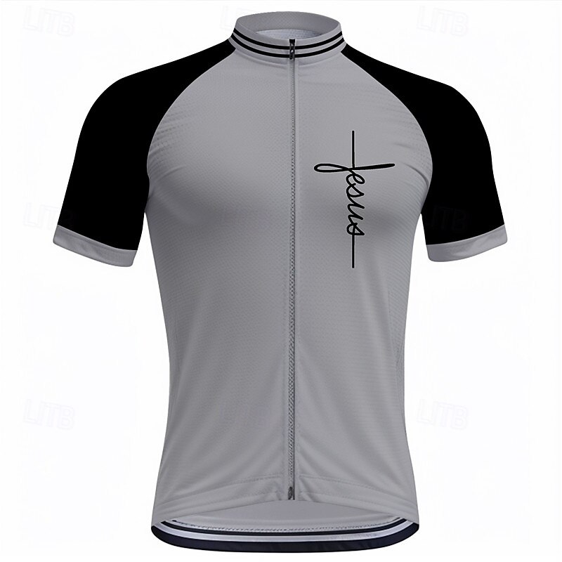 Men's Cycling Jersey Graphic Short Sleeve Bike Tee Tshirt Top with 3 Rear Pockets Mountain Bike MTB Road Bike Cycling Quick Dry Front Zipper Wicking Sports Blue Purple Orange Clothing Apparel2