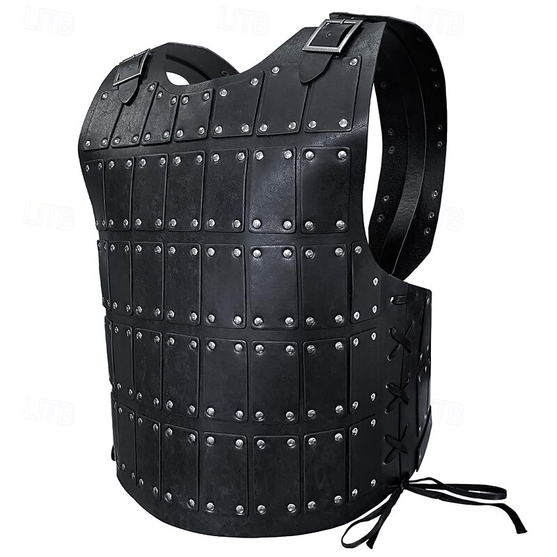 Medieval Renaissance Masquerade Warrior Rivet Fancy Dress Men's Viking Halloween Carnival Masquerade Performance Halloween Masquerade Adults' Vest