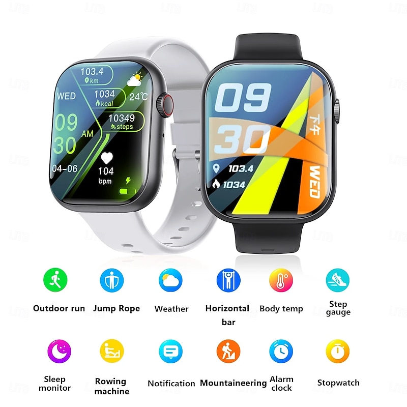 F58 Smart Wacth Men Women 2.1inch Large Screen Wristwatch Bluetooth Call Sport Fitness Health Monitoring Smartwatch2