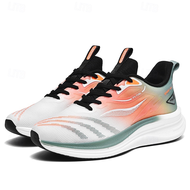Men's Lightweight Running Shoes with Breathable Mesh Upper and Cushioned Sole - Multicolor Performance Sneakers2