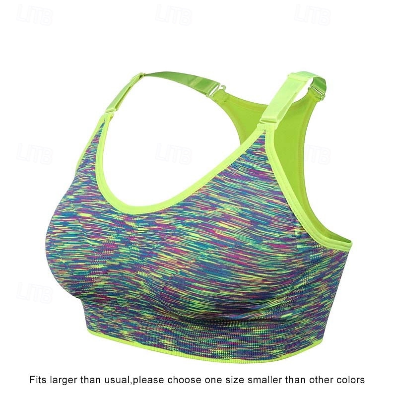 Women's Padded Bra Crew Neck Weight Loss Comfortable Freedom Racerback Sleeveless Light Support Sports Camo / Camouflage Sports Bra Bra Top For Gym Workout Dance Running Slim Activewear3