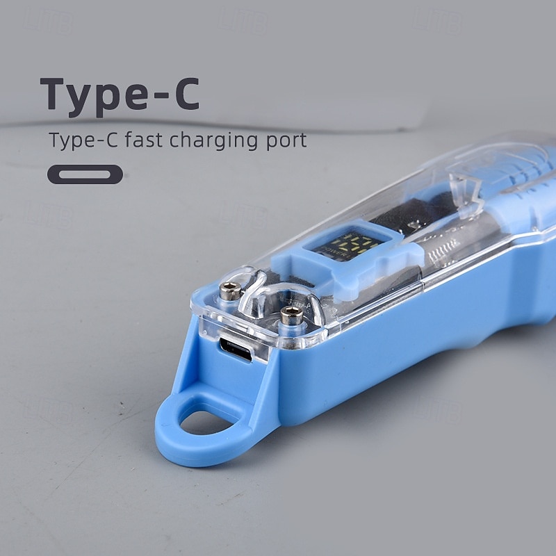 LCD Digital Display Rechargeable Transparent Electric Clipper Protable Electric Hair Clippers Hair Trimmer Professional Transparent Electric Hair Clipper4