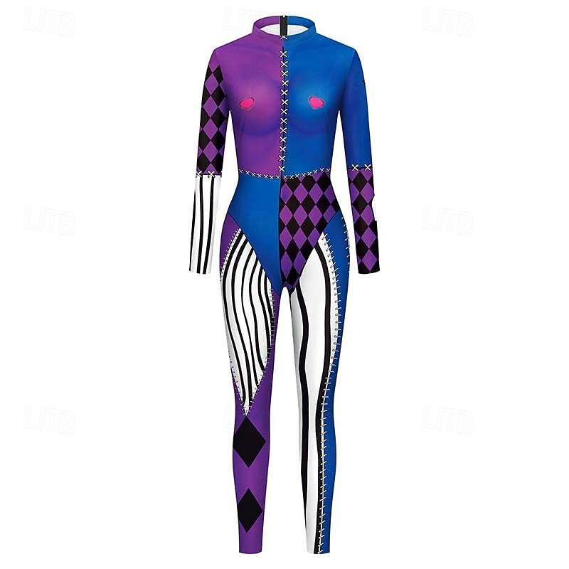 Harley Quinn Joker Clown Halloween Costume Suicide Squad Joker: Folie à Deux Carnival Costume Cosplay Kid's Adults' Women's Masquerade Party Easy Halloween Costumes Dress Up4