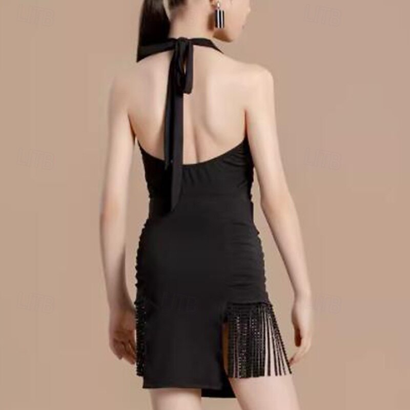 Kids' Dancewear Skirts Tassel Girls' Performance Daily Wear Sleeveless Natural Crystal Cotton2