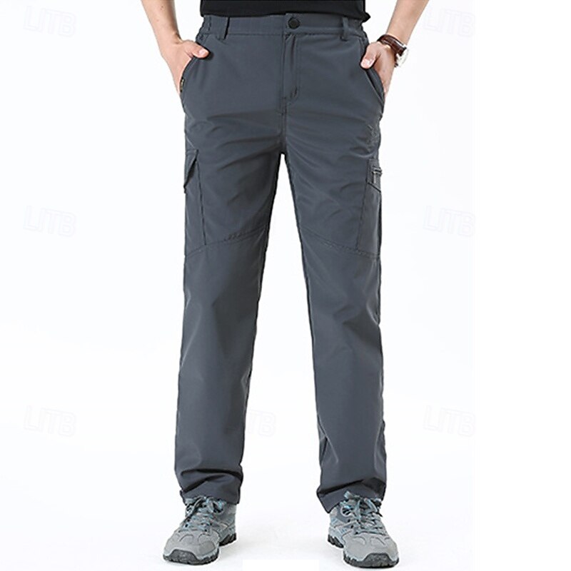 Men's Cargo Pants Tactical Pants Trousers Hiking Pants Buttons Multi Pocket Plain Quick Dry Wearable Outdoor Daily Camping & Hiking Fashion Classic Black Army Green4