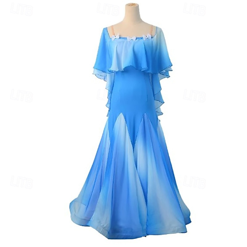 Elegant Ballroom Dance Dress Women Competition Modern Dance Costume Big Swing Tango Party Waltz Practice Wear Clothes